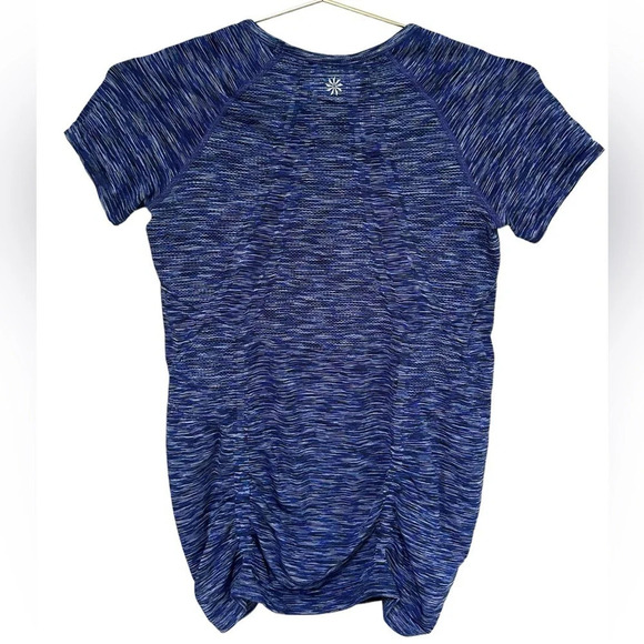 Athleta | Fastest Track Tee in Space Dye Blue, Size Medium - Picture 2 of 6